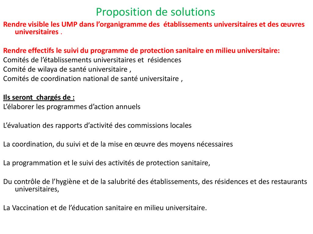 Semaine Maghrébine de la santé universitaire Du 18 au 24 Février ppt